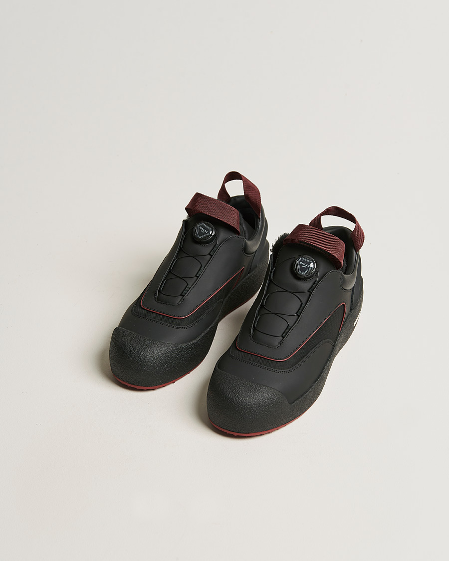 Herre | Bally Curtys Curling Sneaker Black/Heritage Red | Bally | Curtys Curling Sneaker Black/Heritage Red