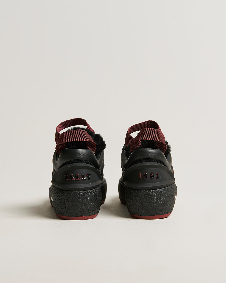 Herre | Bally Curtys Curling Sneaker Black/Heritage Red | Bally | Curtys Curling Sneaker Black/Heritage Red