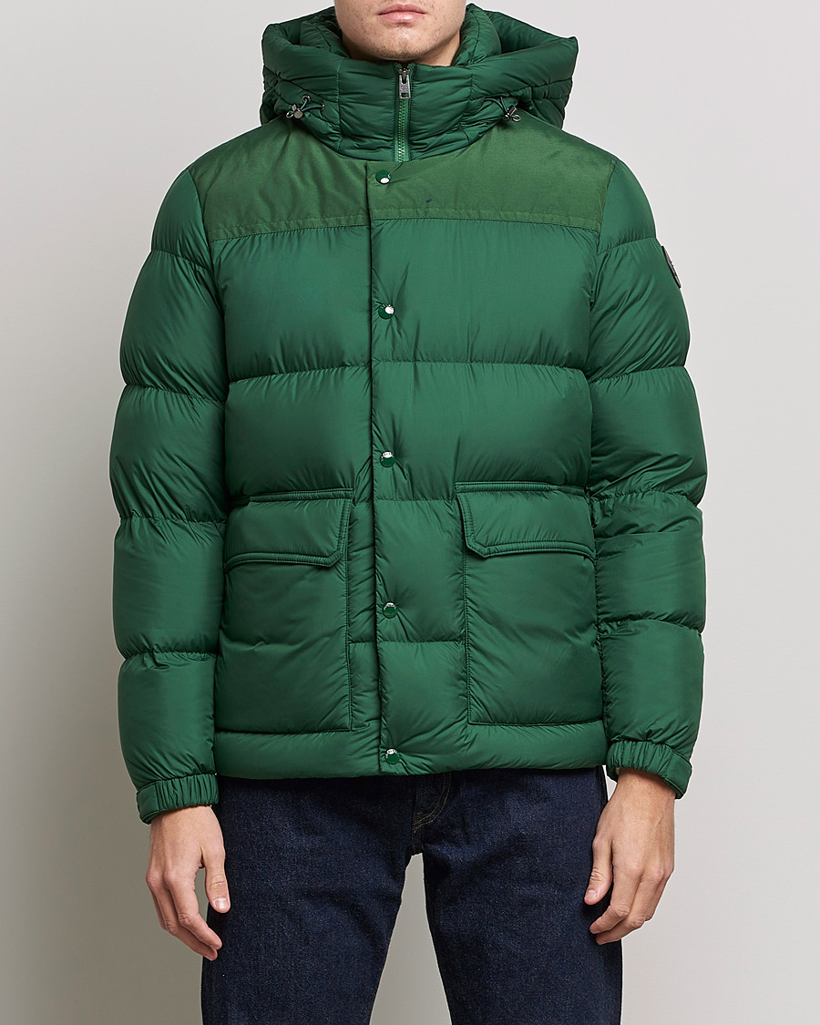 Herre | Jakker | Woolrich | Microfiber Sierra Padded Jacket Waxed Green