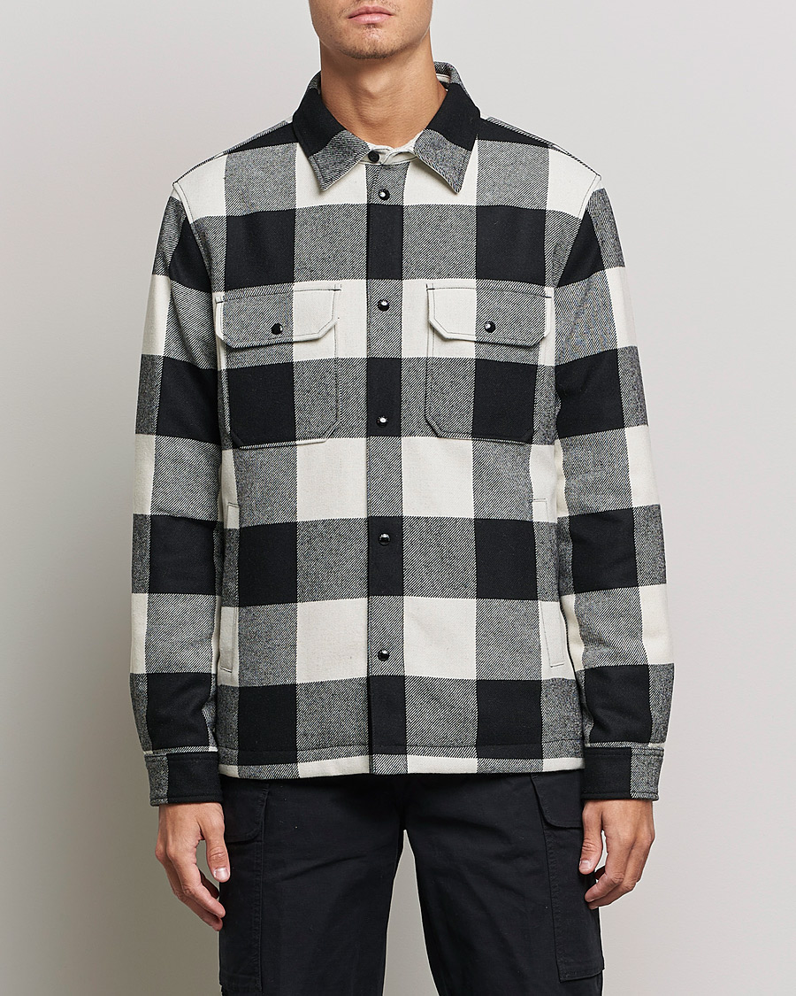 Herre | Skjorter | Woolrich | Alaskan Wool Padded Overshirt White Buffalo