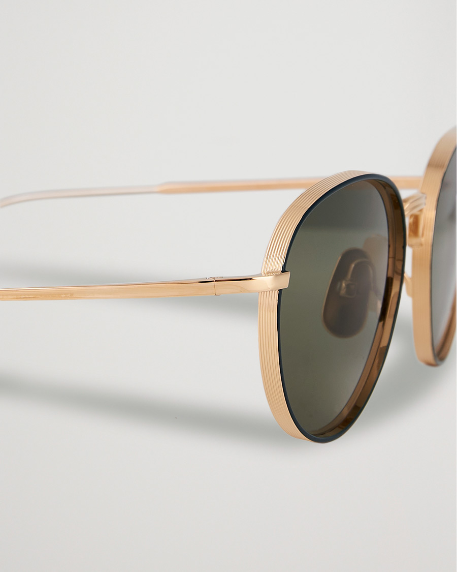 Herre | Solbriller | Thom Browne | TB-S119 Sunglasses Navy/White Gold