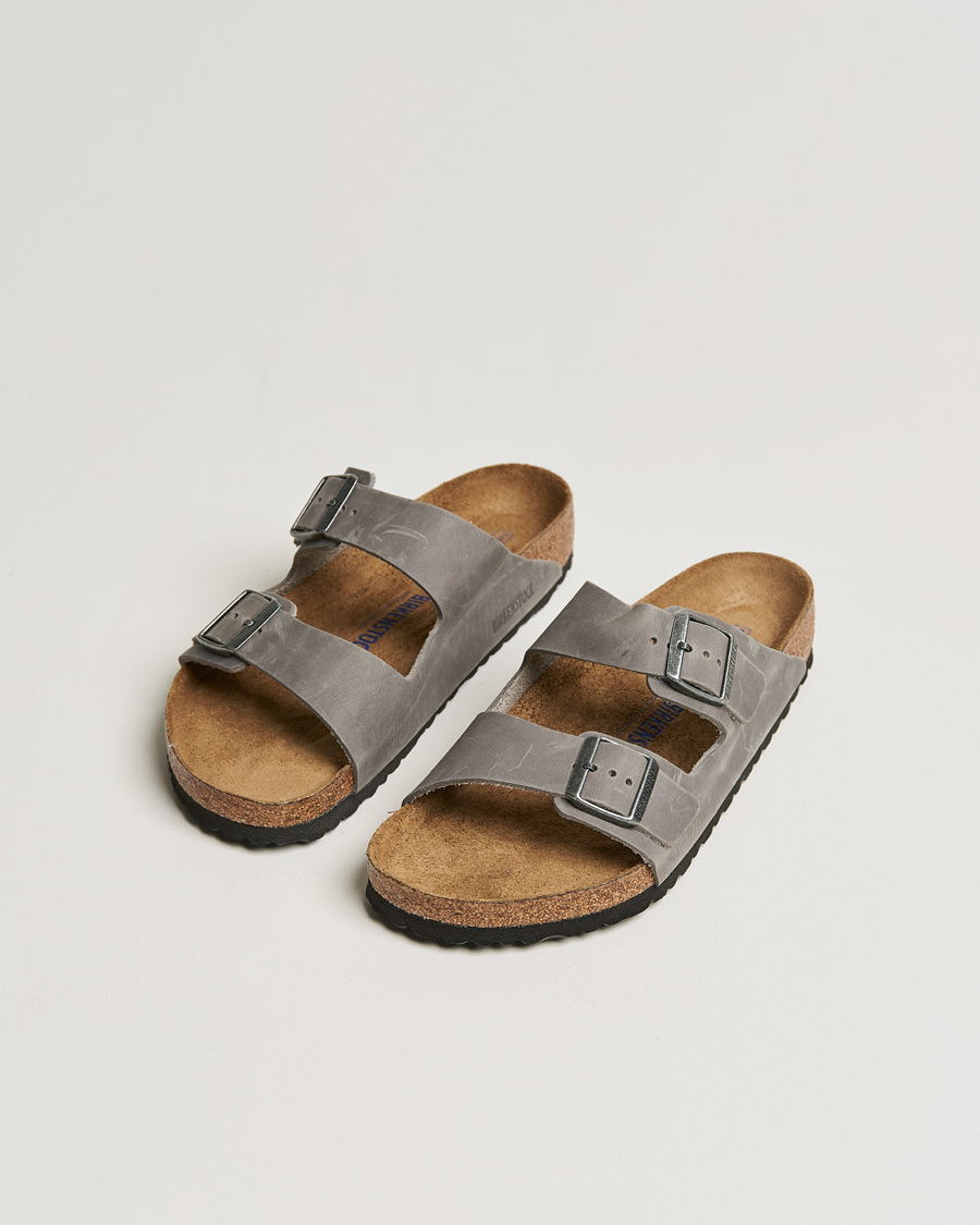 Herre | BIRKENSTOCK Arizona Soft Footbed Iron Oiled Leather | BIRKENSTOCK | Arizona Soft Footbed Iron Oiled Leather