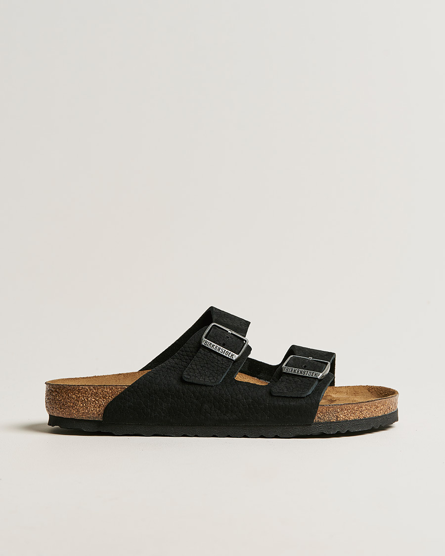 Herre | Sandaler og tøfler | BIRKENSTOCK | Arizona Classic Footbed Desert Black Nubuck