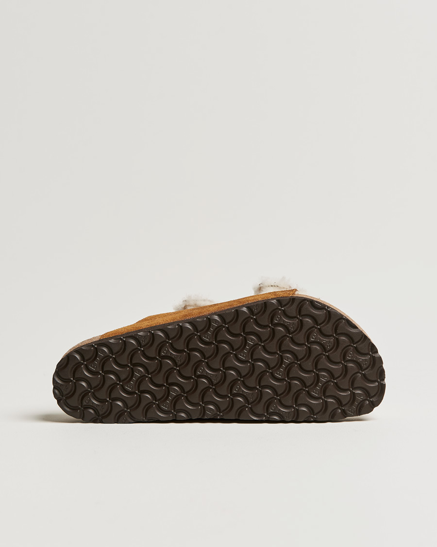 Herre | Sandaler og tøfler | BIRKENSTOCK | Arizona Classic Footbed Shearling Mink Suede