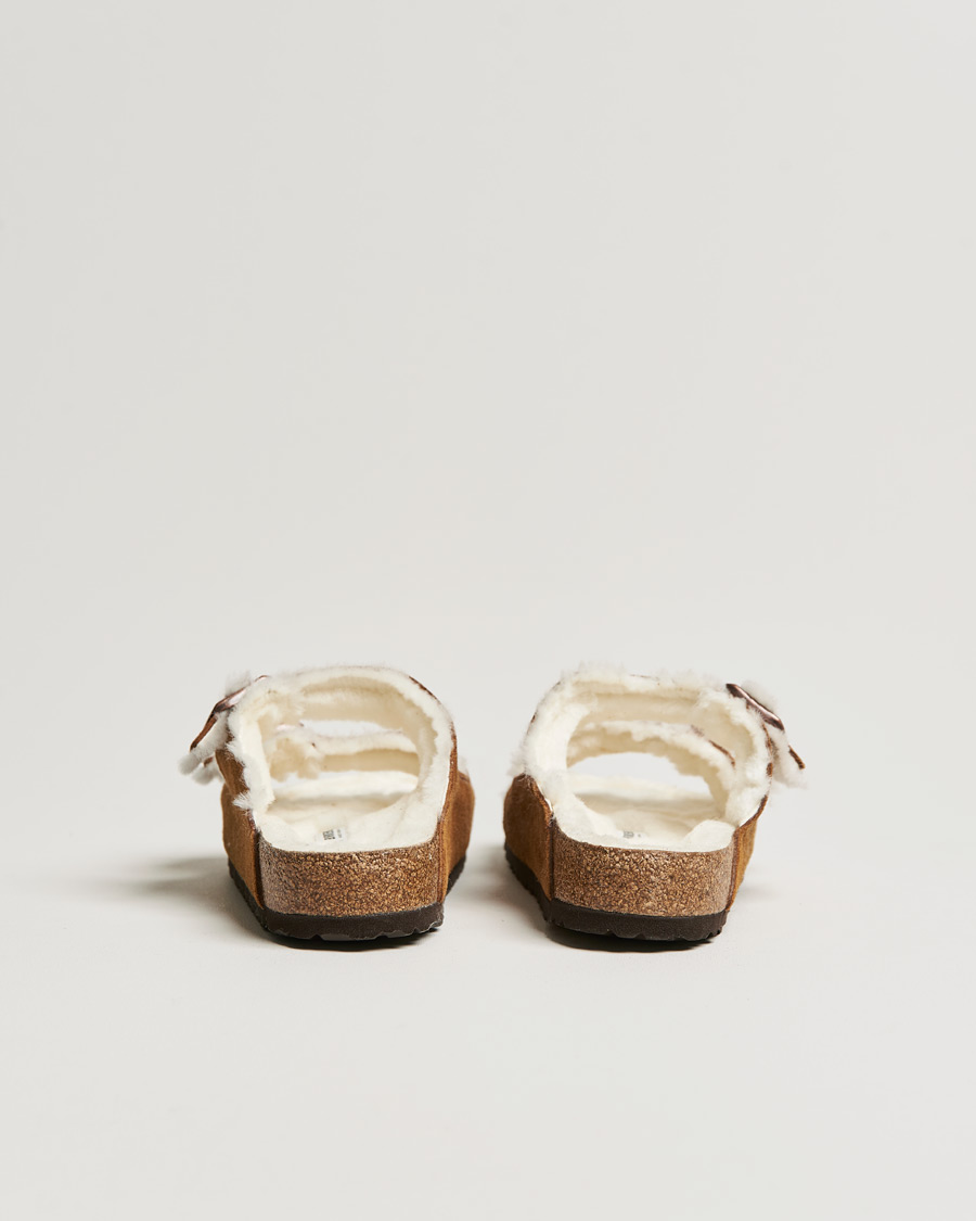 Herre | Sandaler og tøfler | BIRKENSTOCK | Arizona Classic Footbed Shearling Mink Suede