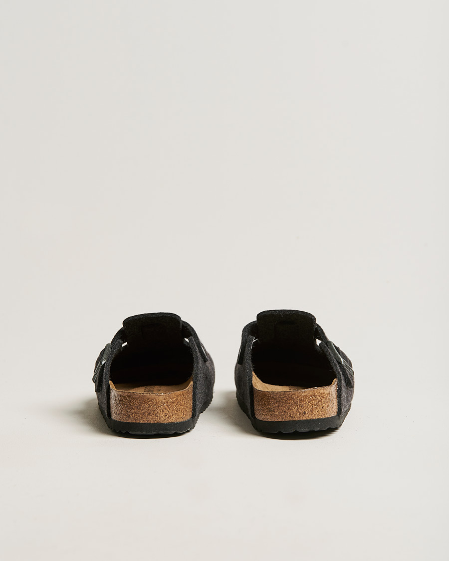 Herre | Sandaler og tøfler | BIRKENSTOCK | Boston Classic Footbed Wool Felt Antracite