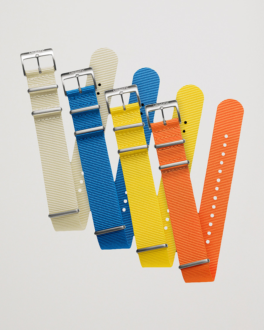 Herre | Klokkeremmer | UNIMATIC | Bold Nato Steel 22mm Strap Set Multi