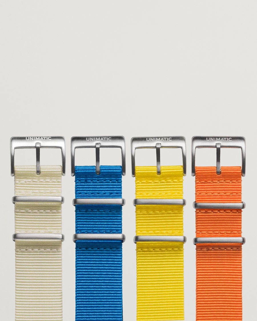 Herre | Klokkeremmer | UNIMATIC | Bold Nato Steel 22mm Strap Set Multi