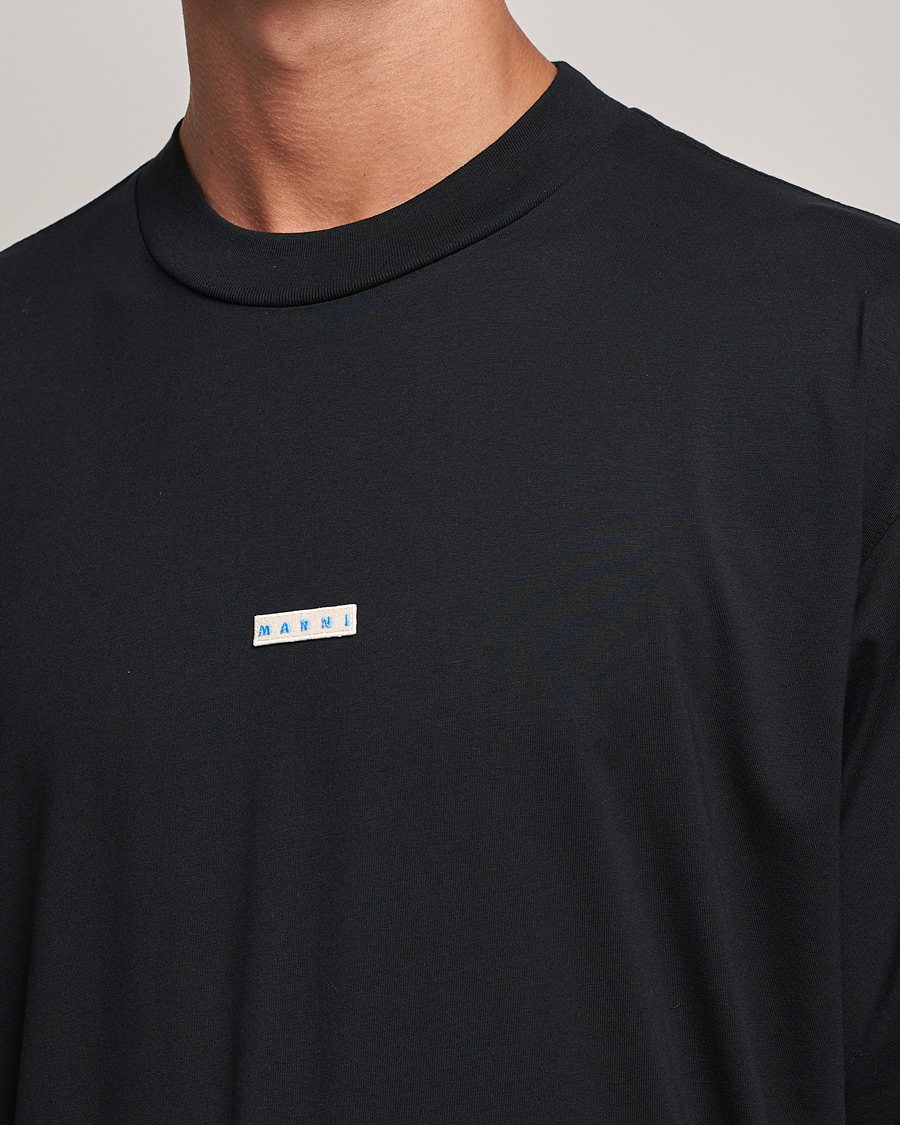 Herre | T-Shirts | Marni | Logo Applied T-Shirt Black
