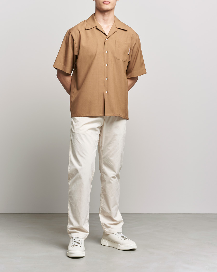 Herre |  | Marni | Tropical Wool Bowling Shirt Beige