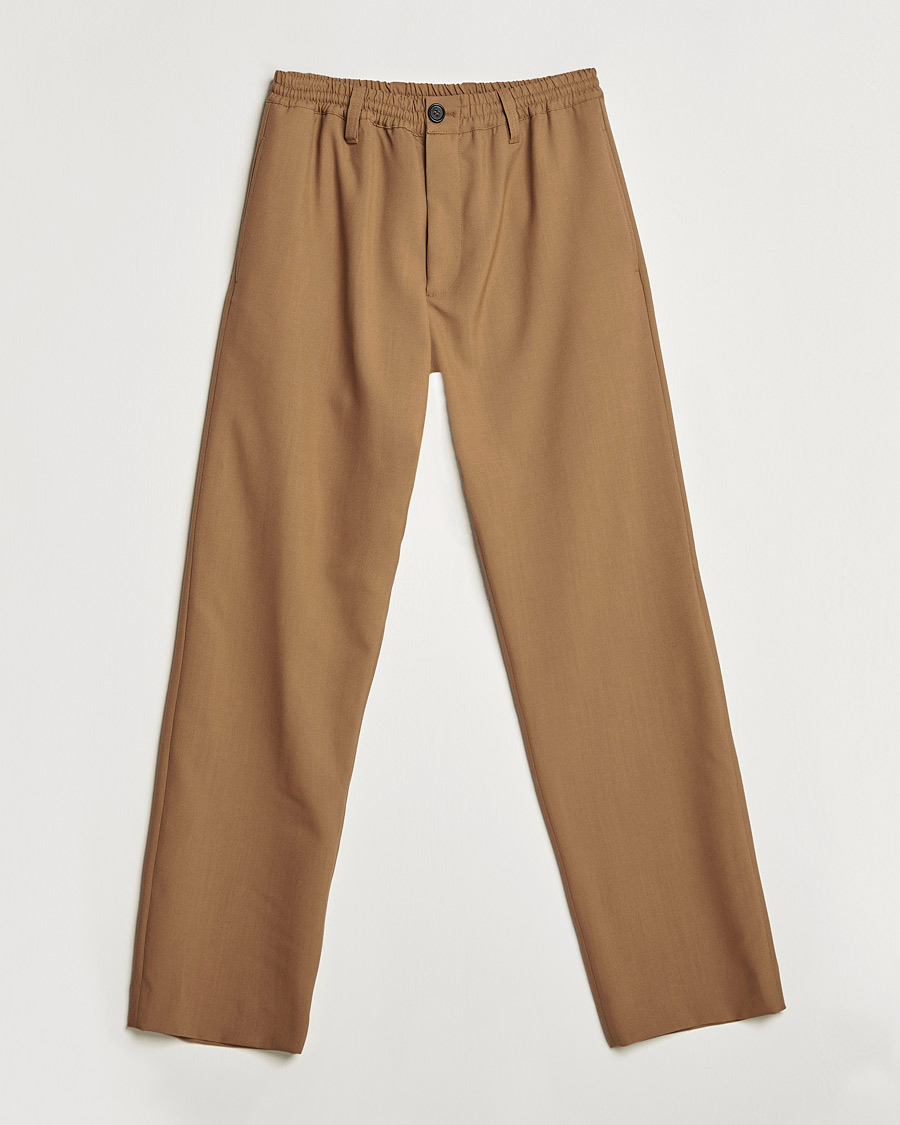 Herre | Bukser | Marni | Tropical Wool Trousers Beige