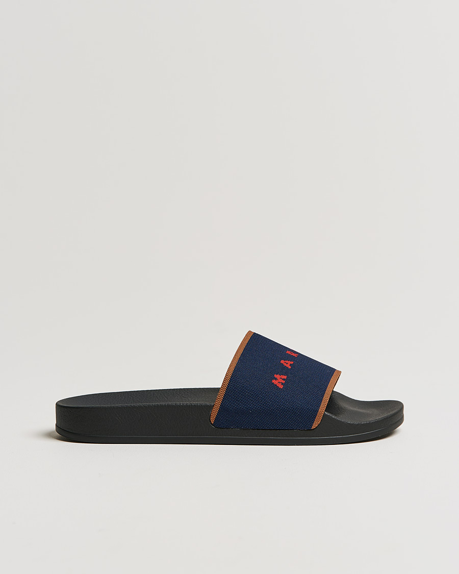 Herre | Marni Knit Slides Navy | Marni | Knit Slides Navy