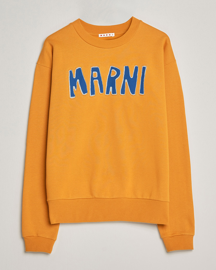 Herre |  | Marni | Brushed Logo Sweatshirt Yellow