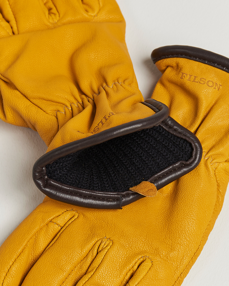Herre |  | Filson | Original Lined Goatskin Gloves Tan