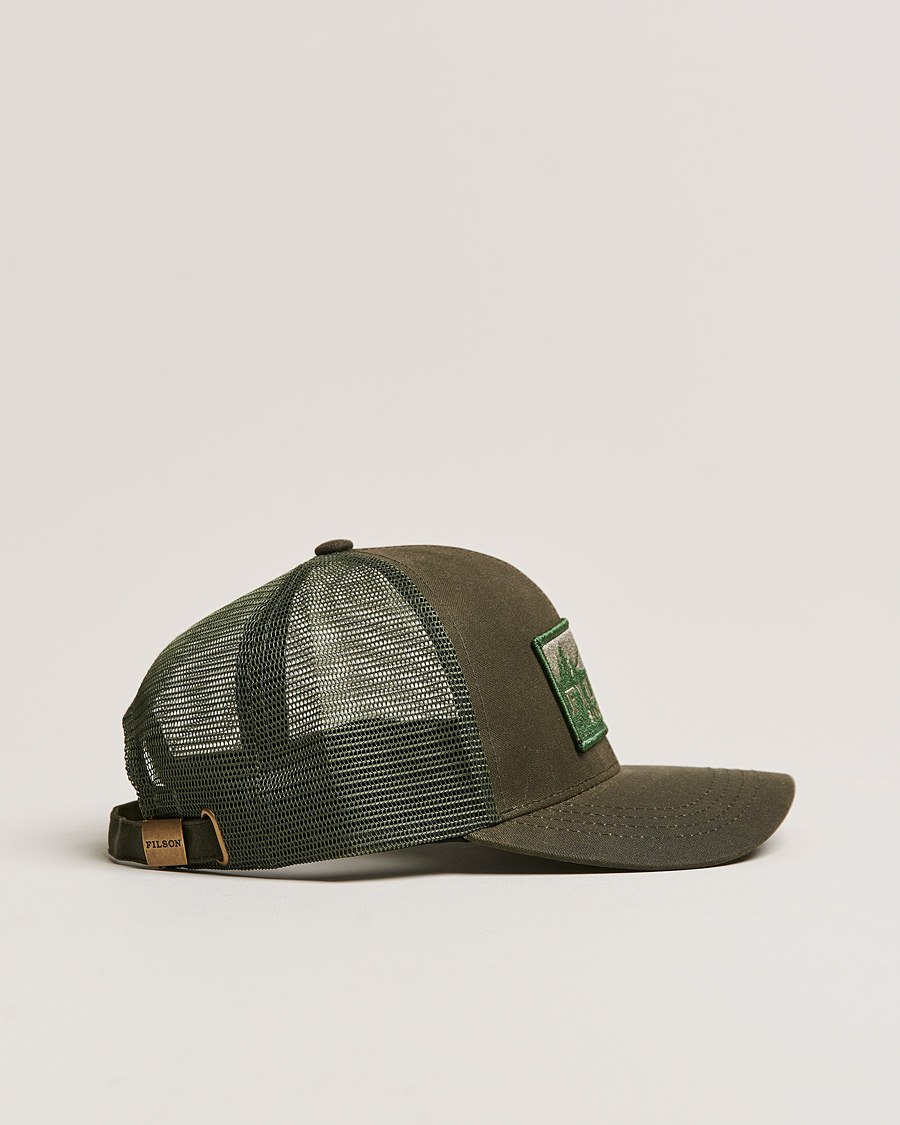 Herre | Filson Tin Cloth Logger Mesh Cap Otter Green | Filson | Tin Cloth Logger Mesh Cap Otter Green