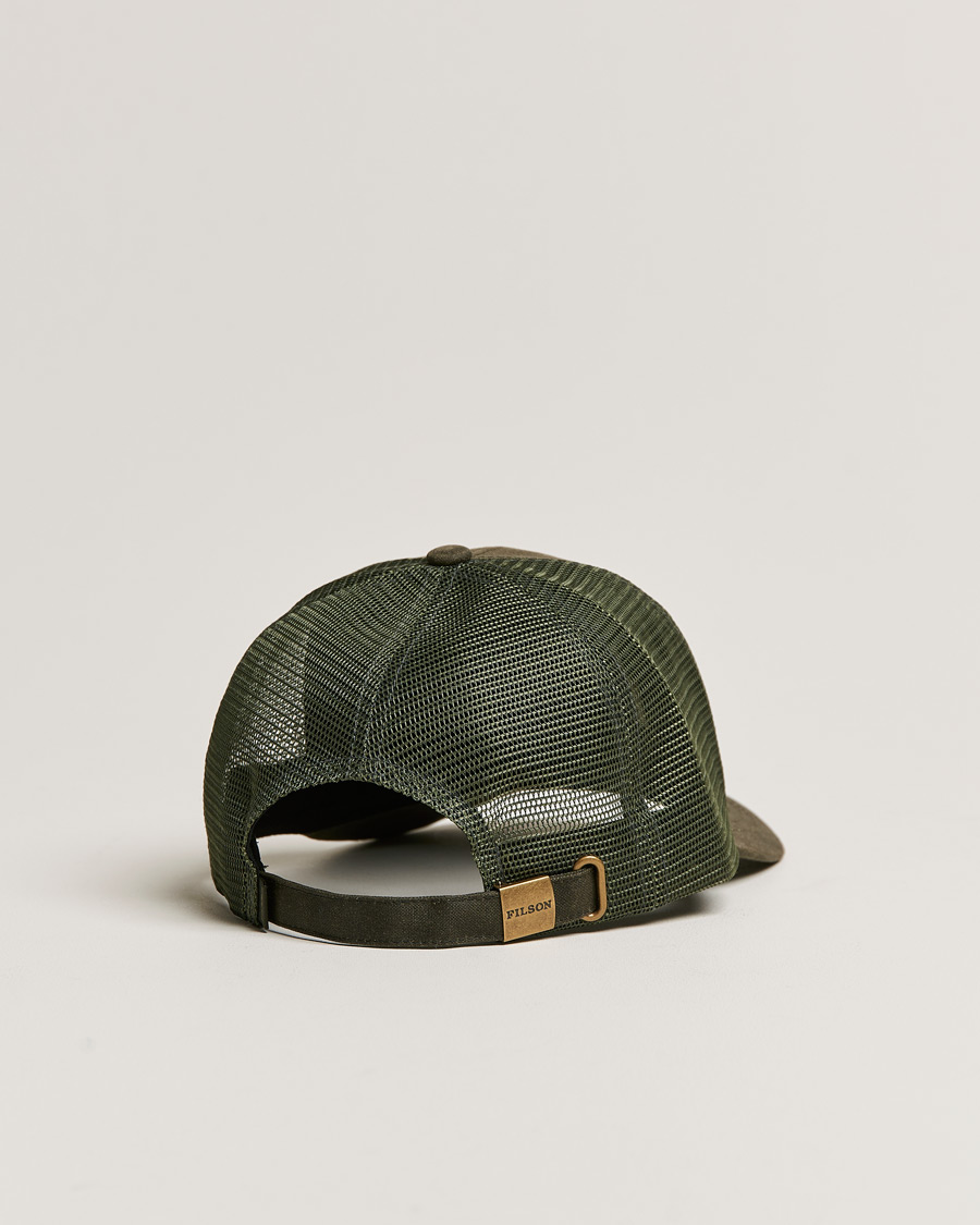 Herre | Filson Tin Cloth Logger Mesh Cap Otter Green | Filson | Tin Cloth Logger Mesh Cap Otter Green