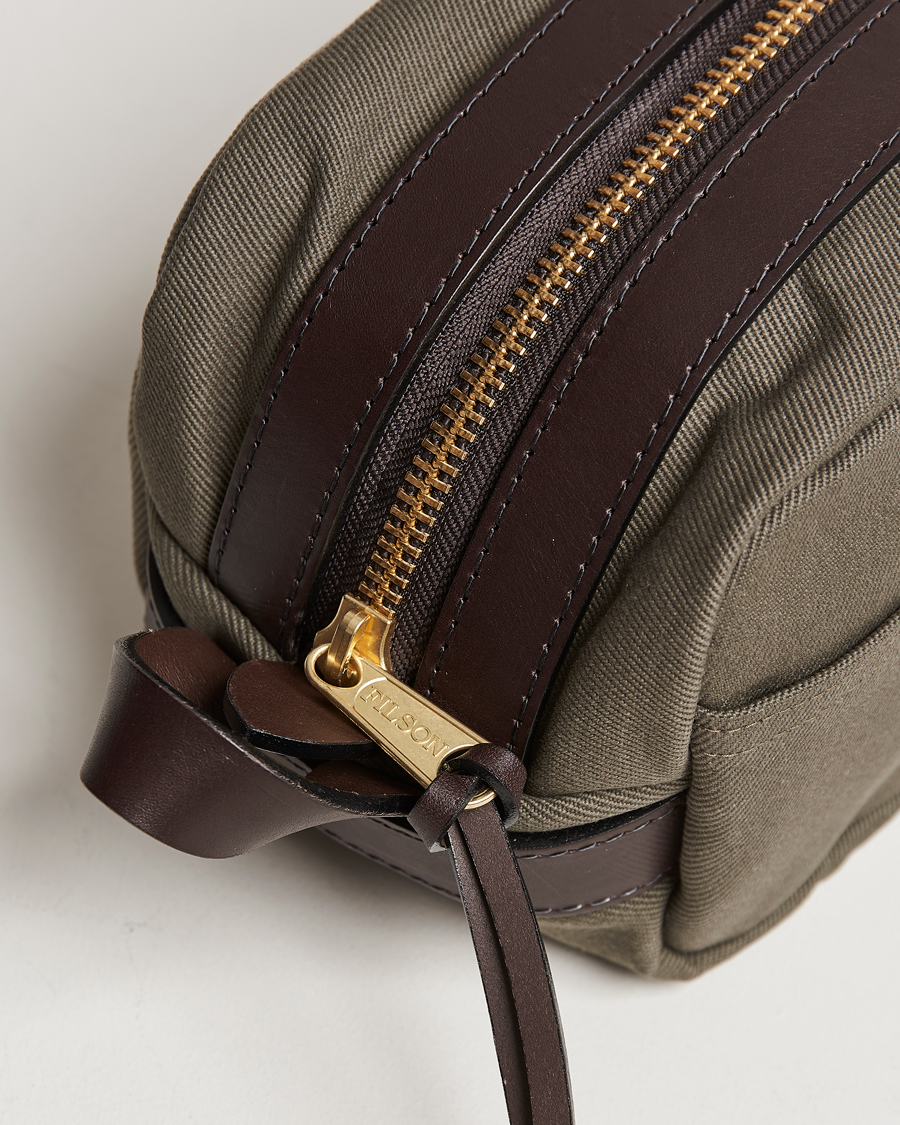 Herre | Vesker | Filson | Rugged Twill Travel Kit Otter Green