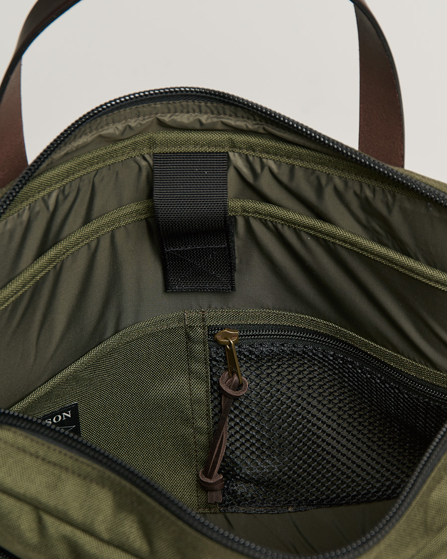 Herre | Filson Dryden Cordura Nylon Briefcase Otter Green | Filson | Dryden Cordura Nylon Briefcase Otter Green
