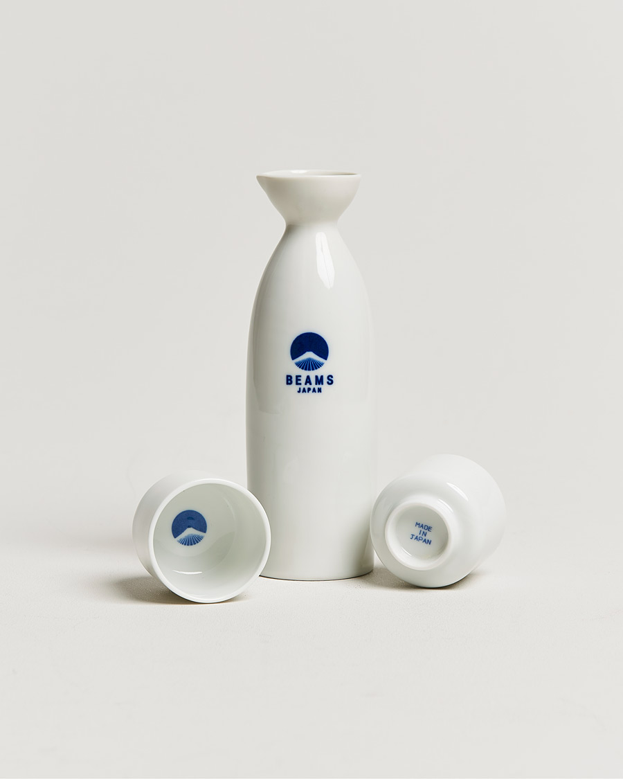 Men | For the Home Lover | Beams Japan | Sake Bottle & Cup Set White