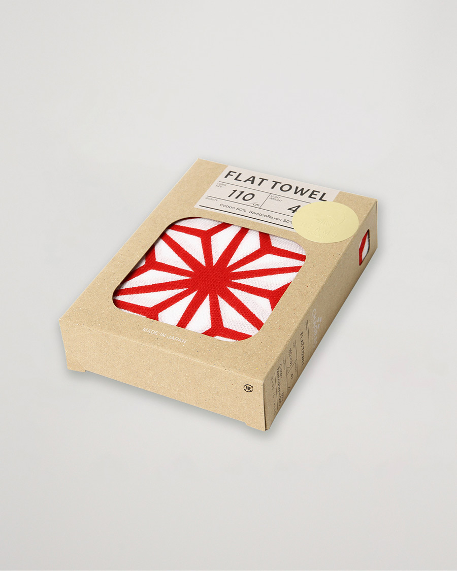 Herre | Beams Japan Chaoras Hand Towel White/Red | Beams Japan | Chaoras Hand Towel White/Red