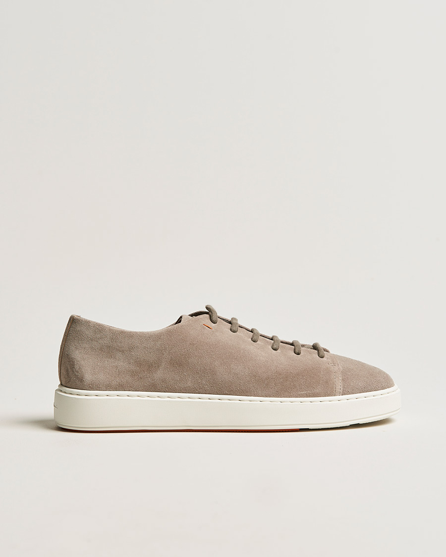 Herre | Santoni Cleanic Sneakers Beige Suede | Santoni | Cleanic Sneakers Beige Suede