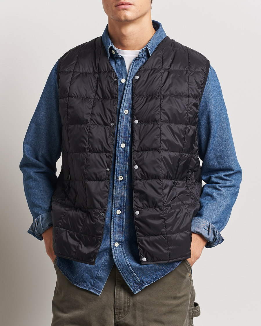 Herre | Gaver | TAION | V-Neck Lightweight Down Vest Black