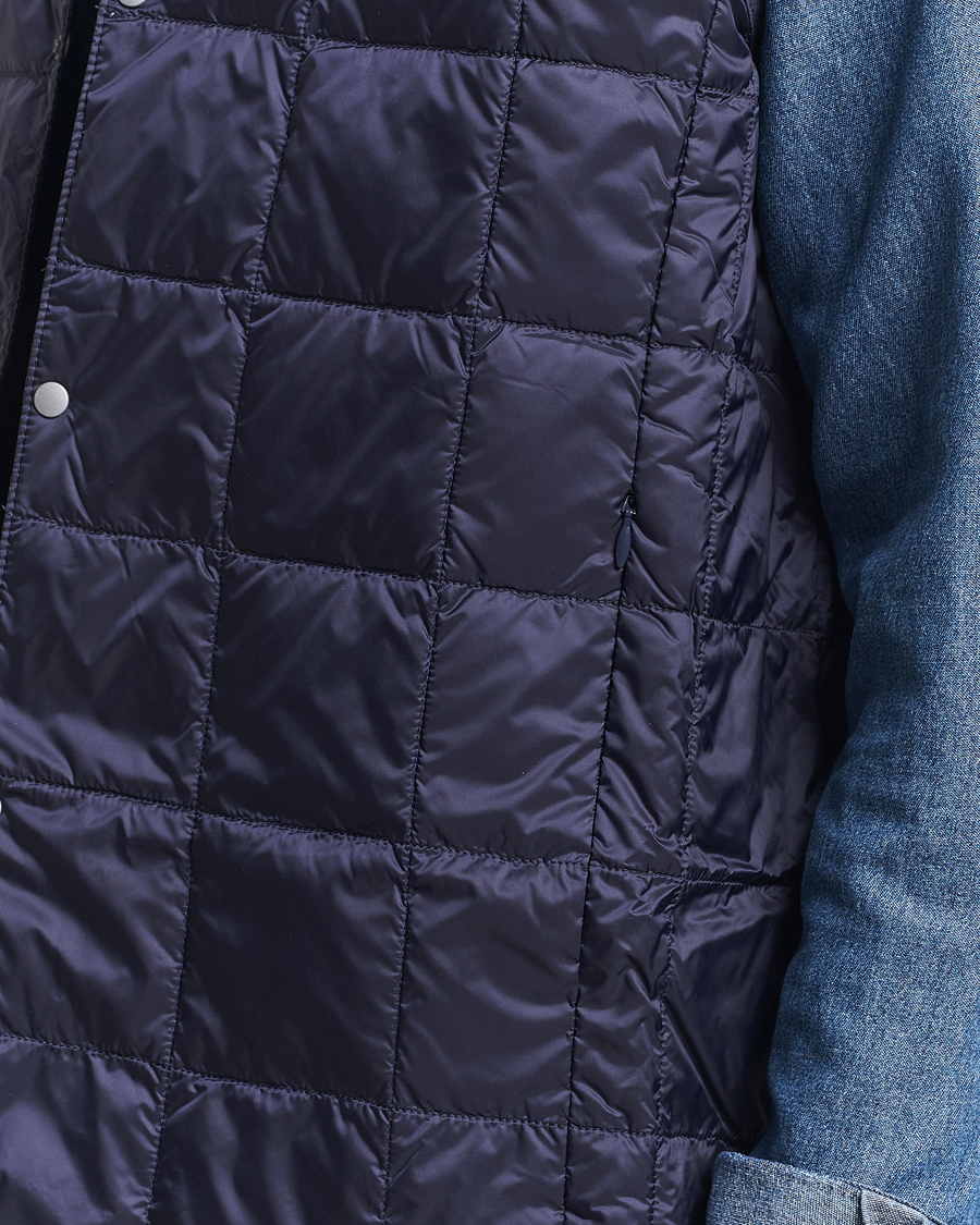 Herre | Jakker | TAION | V-Neck Lightweight Down Vest Navy