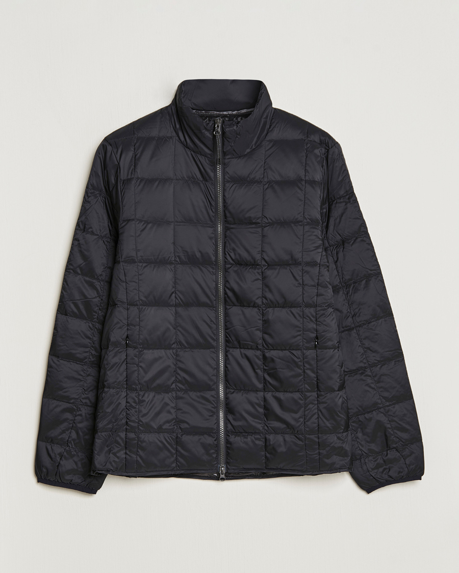 Herre | Jakker | TAION | High Neck Full Zip Lightweight Down Jacket Black