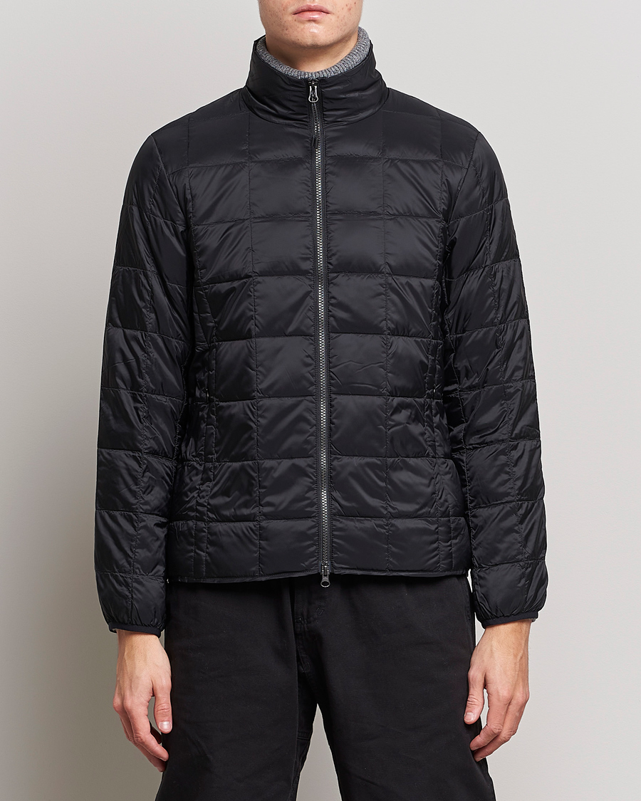 Herre | Jakker | TAION | High Neck Full Zip Lightweight Down Jacket Black