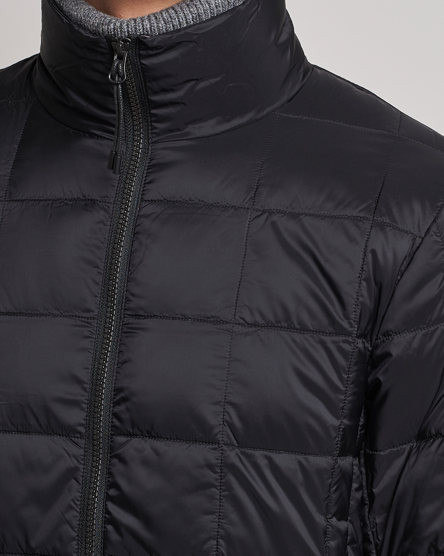Herre | Jakker | TAION | High Neck Full Zip Lightweight Down Jacket Black