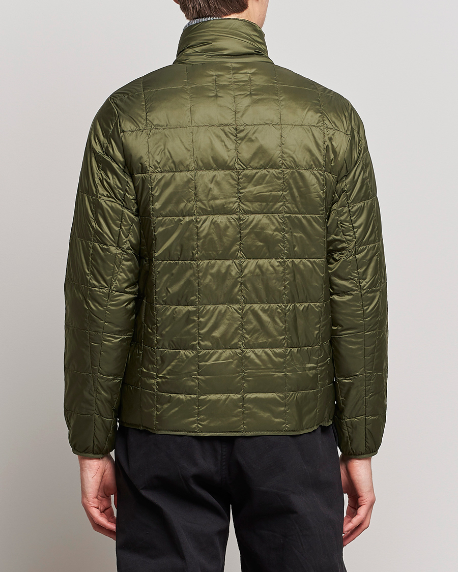 Herre | Jakker | TAION | High Neck Full Zip Lightweight Down Jacket Dark Olive