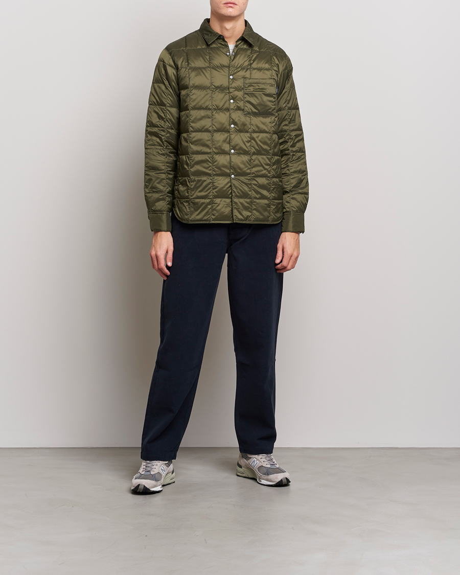 Herre | Skjorter | TAION | Lightweight Down Shirt Dark Olive
