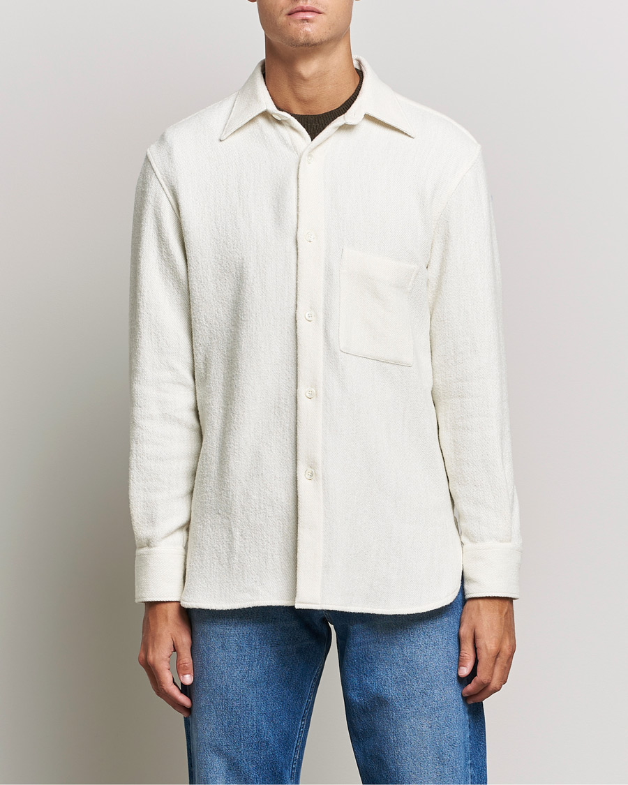 Herre | Skjorter | Sunflower | Alan Boucle Overshirt Off White