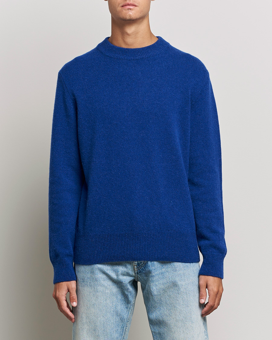 Herre | New Nordics | Sunflower | Moon Alpaca Sweater Electric Blue