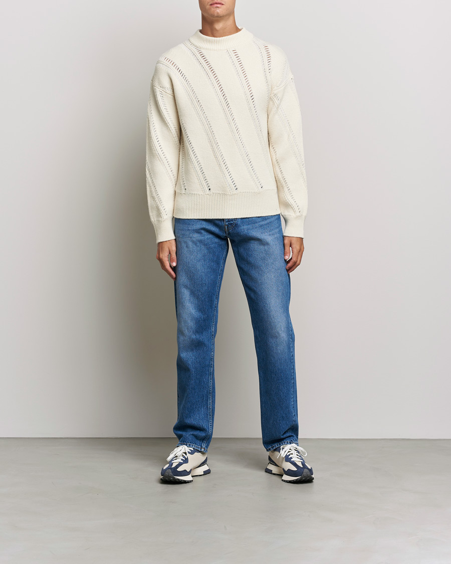 Herre | Gensere | Sunflower | Pietro Knitted Sweater Off White