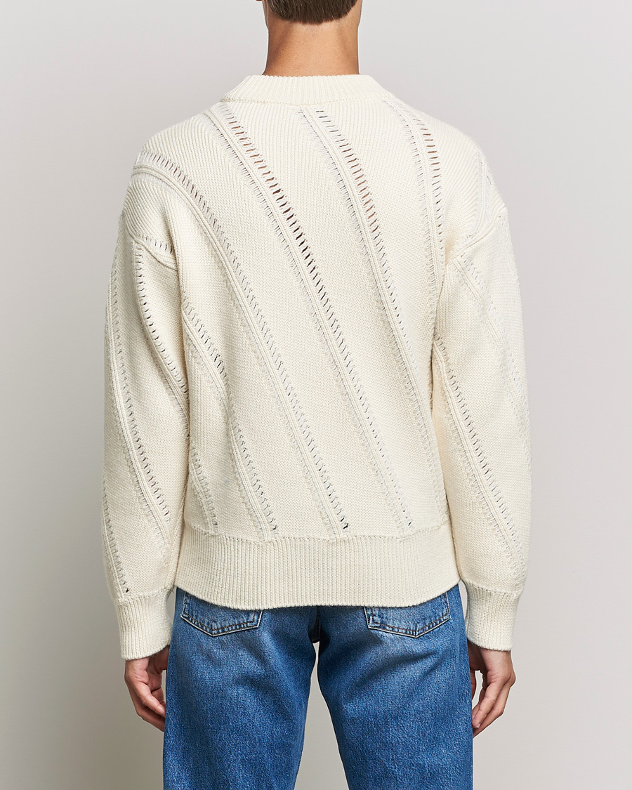 Herre | Gensere | Sunflower | Pietro Knitted Sweater Off White
