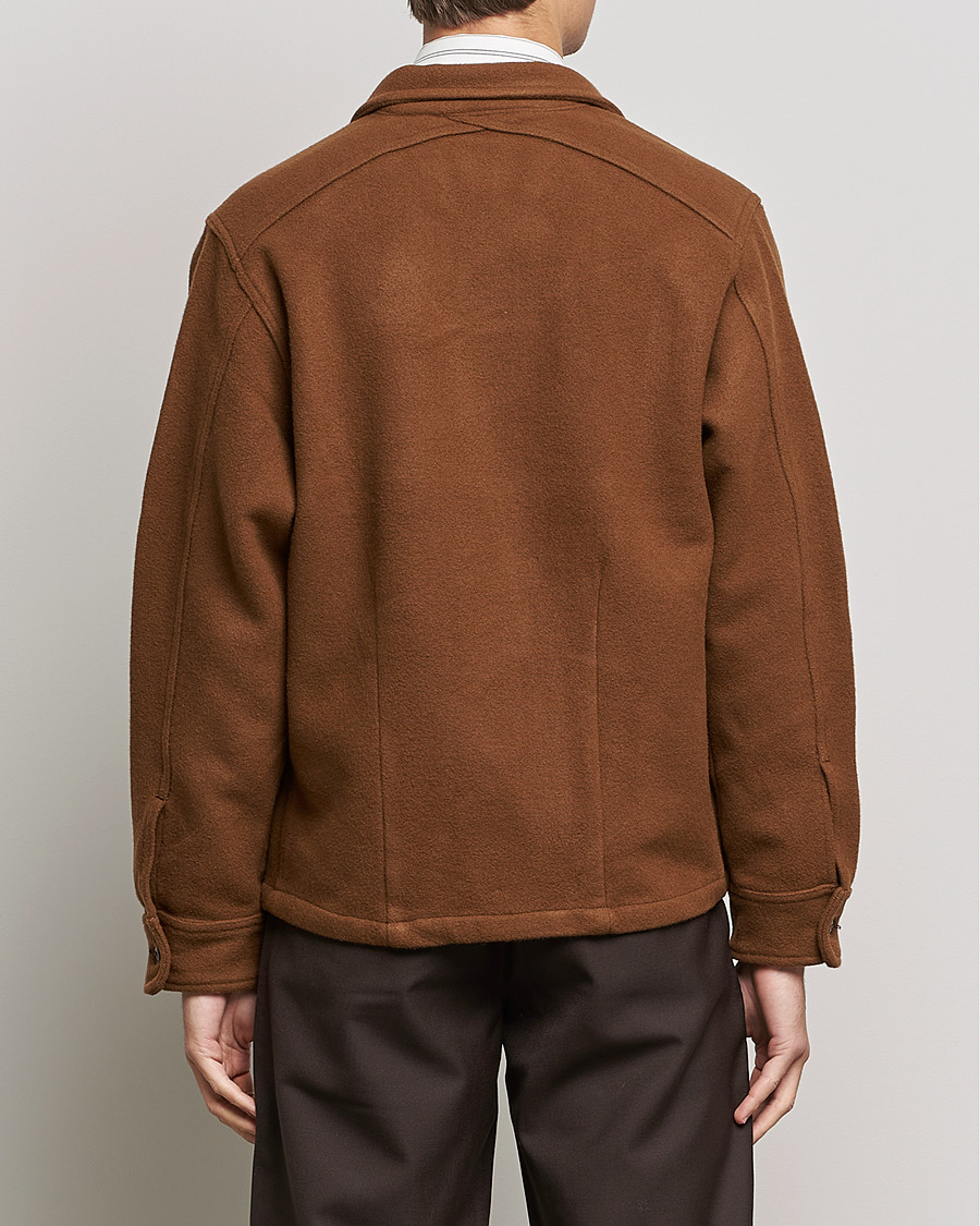 Herre | Jakker | Sunflower | Wool Shirt Jacket Brown