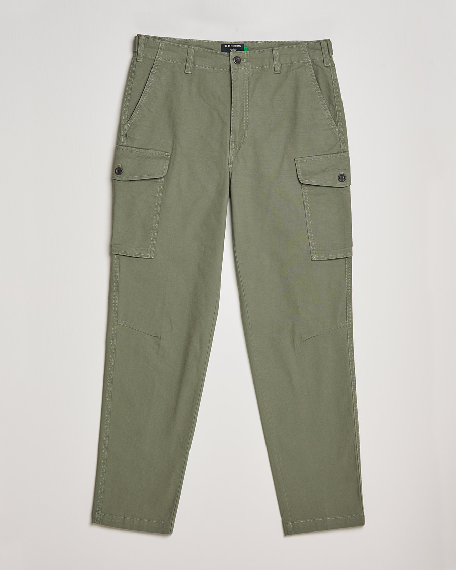 Herre | Bukser | Dockers | Tapered Cotton Cargo Pant Olive