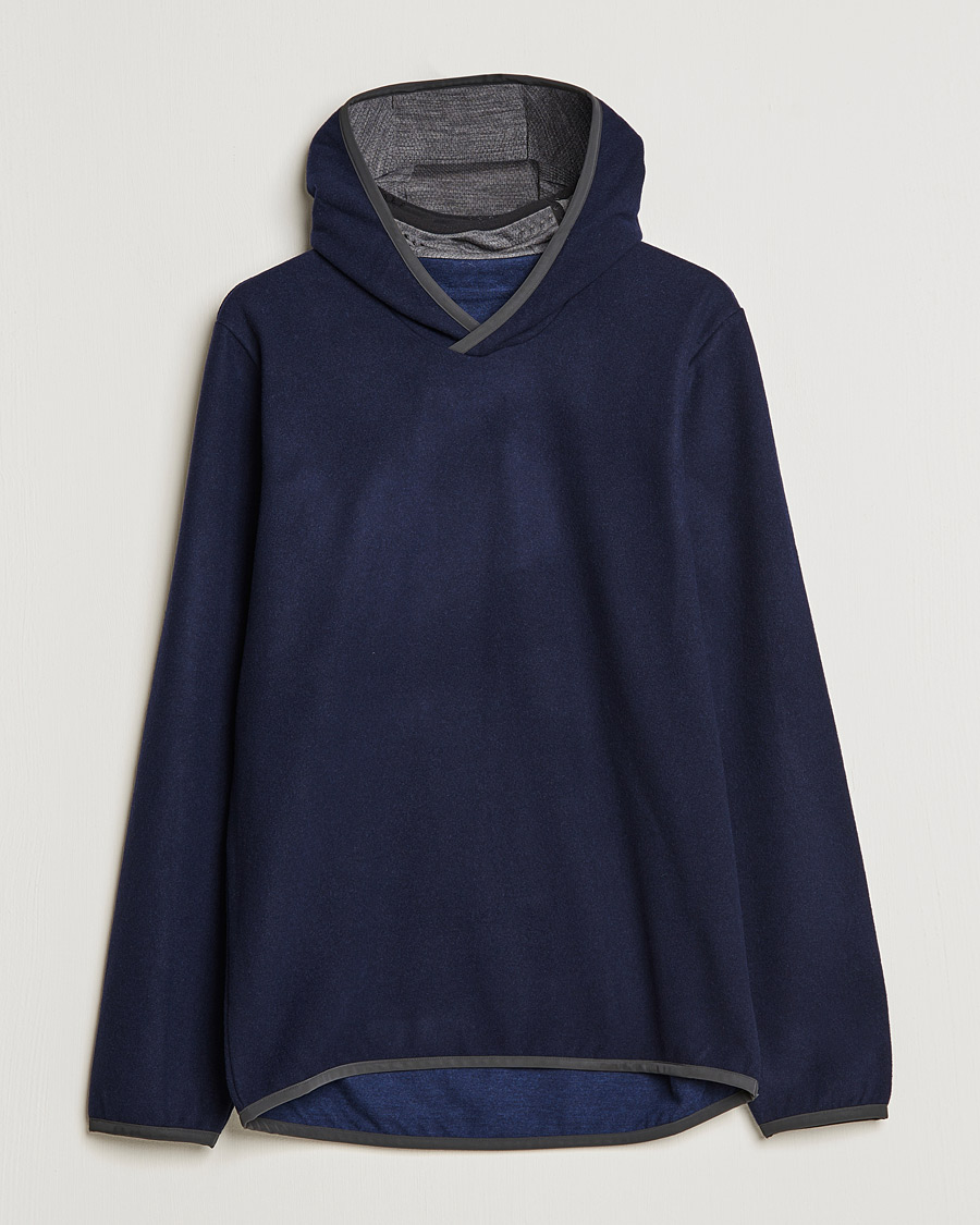 Herre | Gensere | SEASE | Drone Wool/Jersey Hood Navy