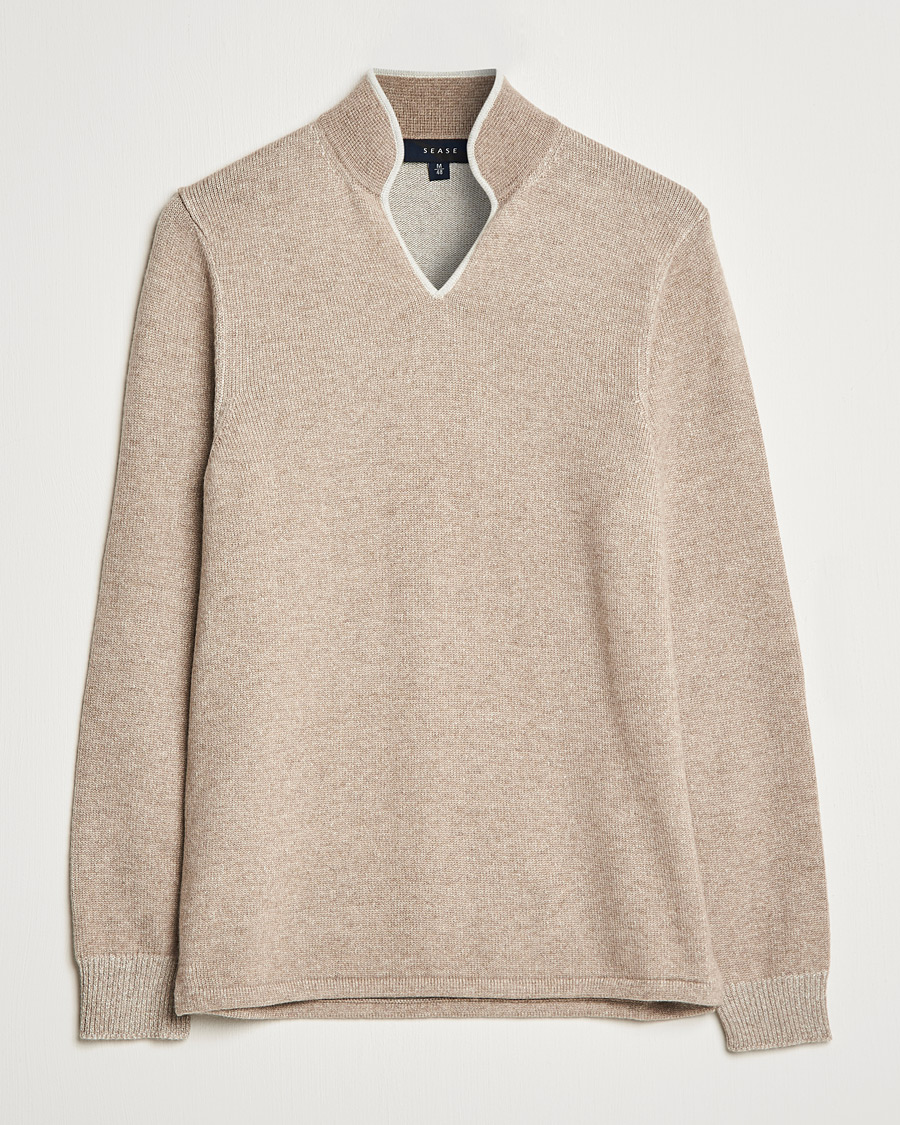 Herre | Gensere | SEASE | Ellen Cashmere Pullover Beige