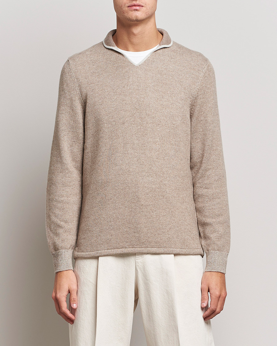 Herre | Gensere | SEASE | Ellen Cashmere Pullover Beige