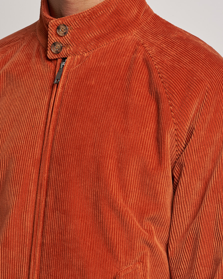 Herre | Jakker | Baracuta | G9 Padded Corduroy Harrington Jacket Dark Orange