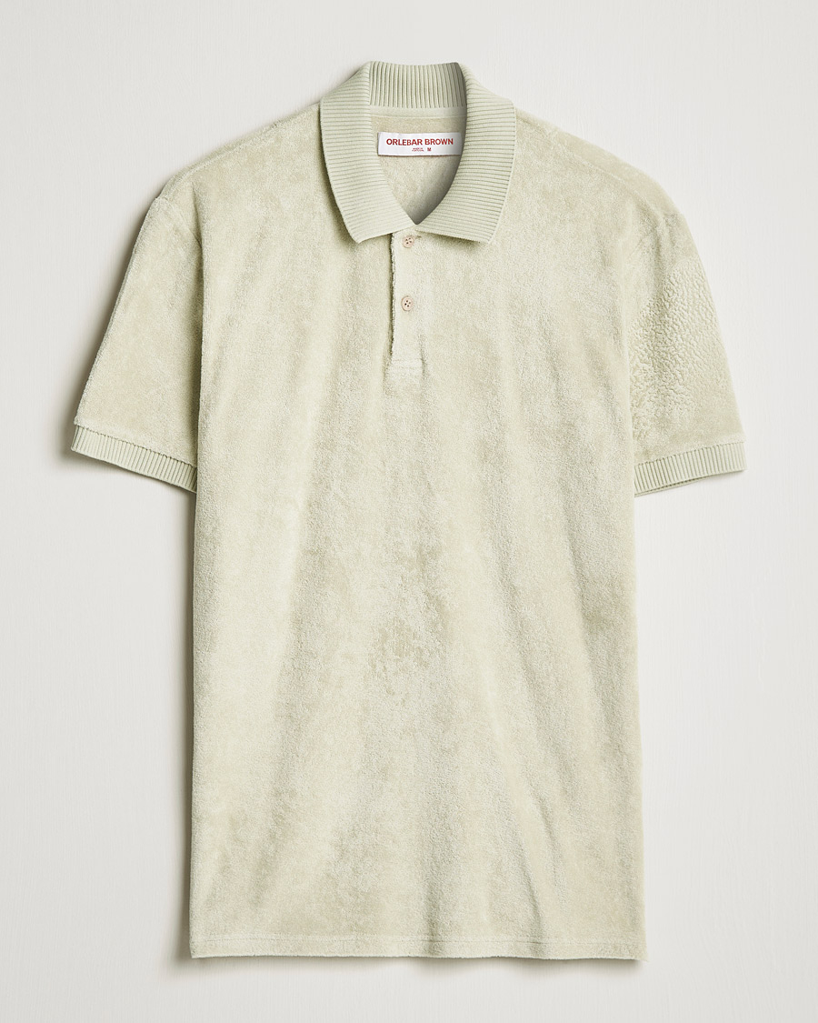 Herre | Pikéer | Orlebar Brown | Jarrett Towelling Polo Parched Green