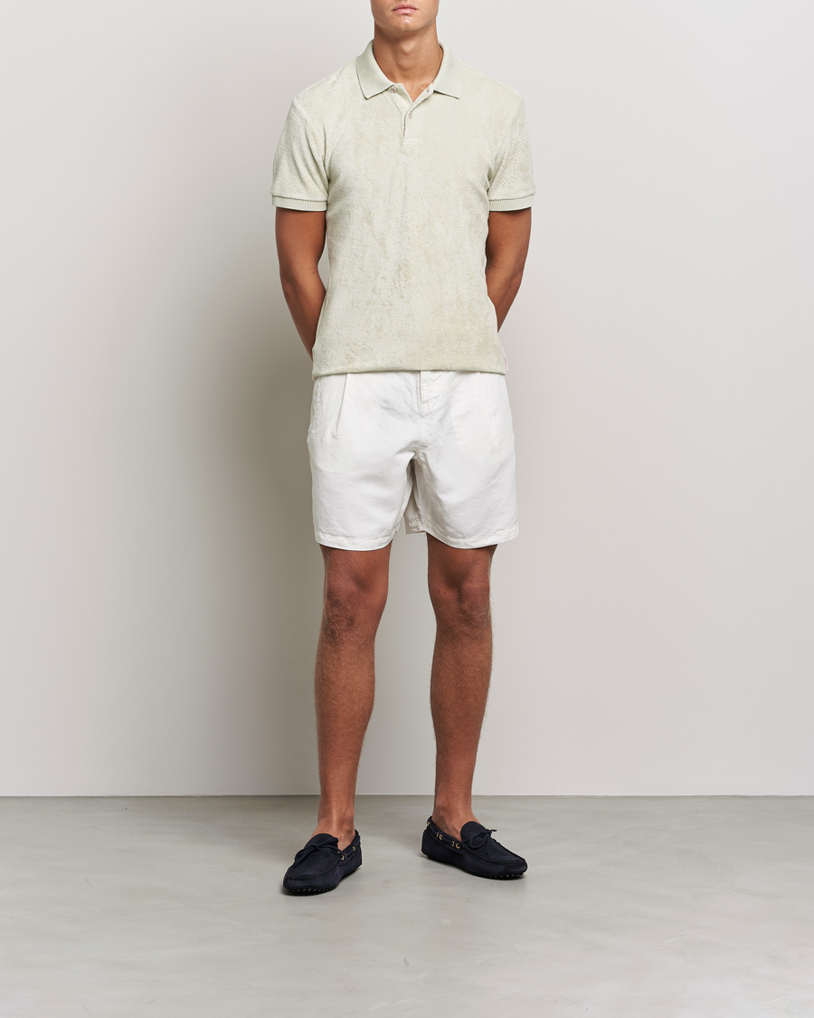 Herre | Pikéer | Orlebar Brown | Jarrett Towelling Polo Parched Green