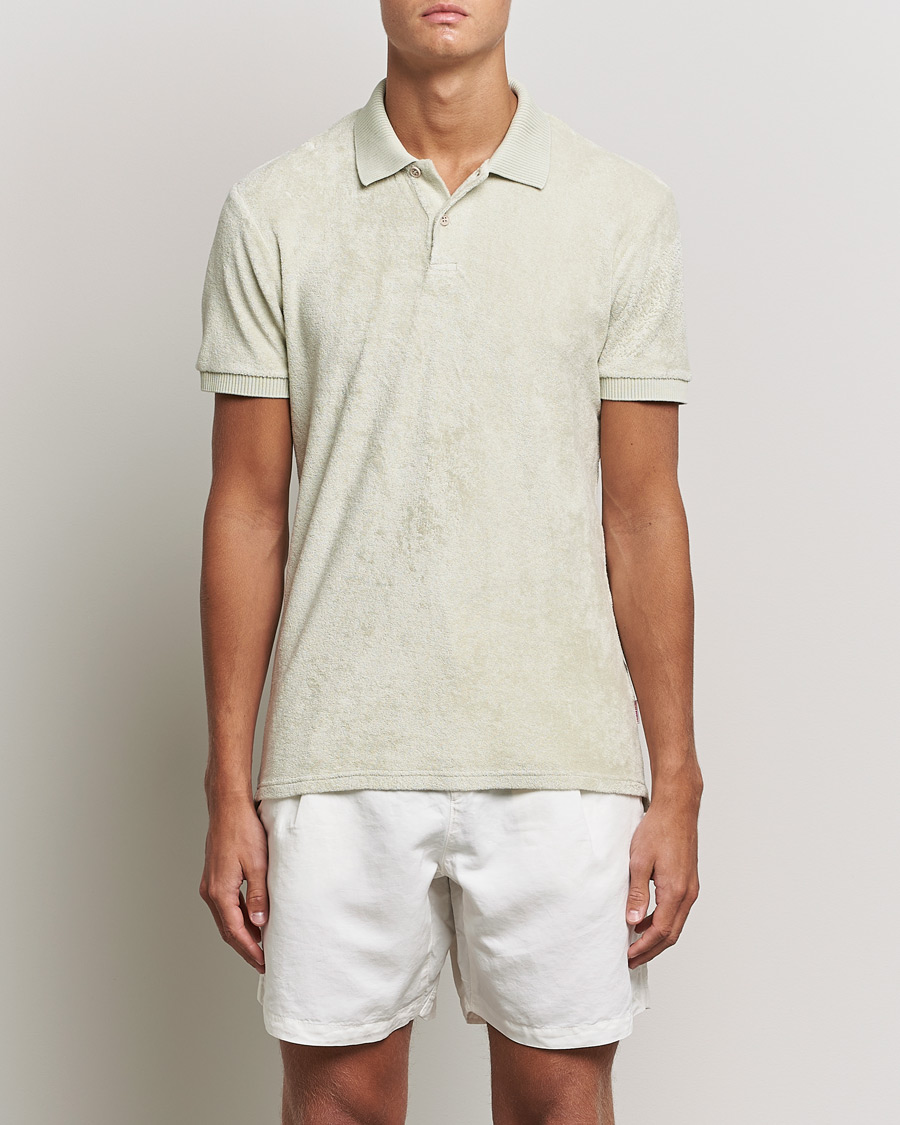 Herre | Pikéer | Orlebar Brown | Jarrett Towelling Polo Parched Green