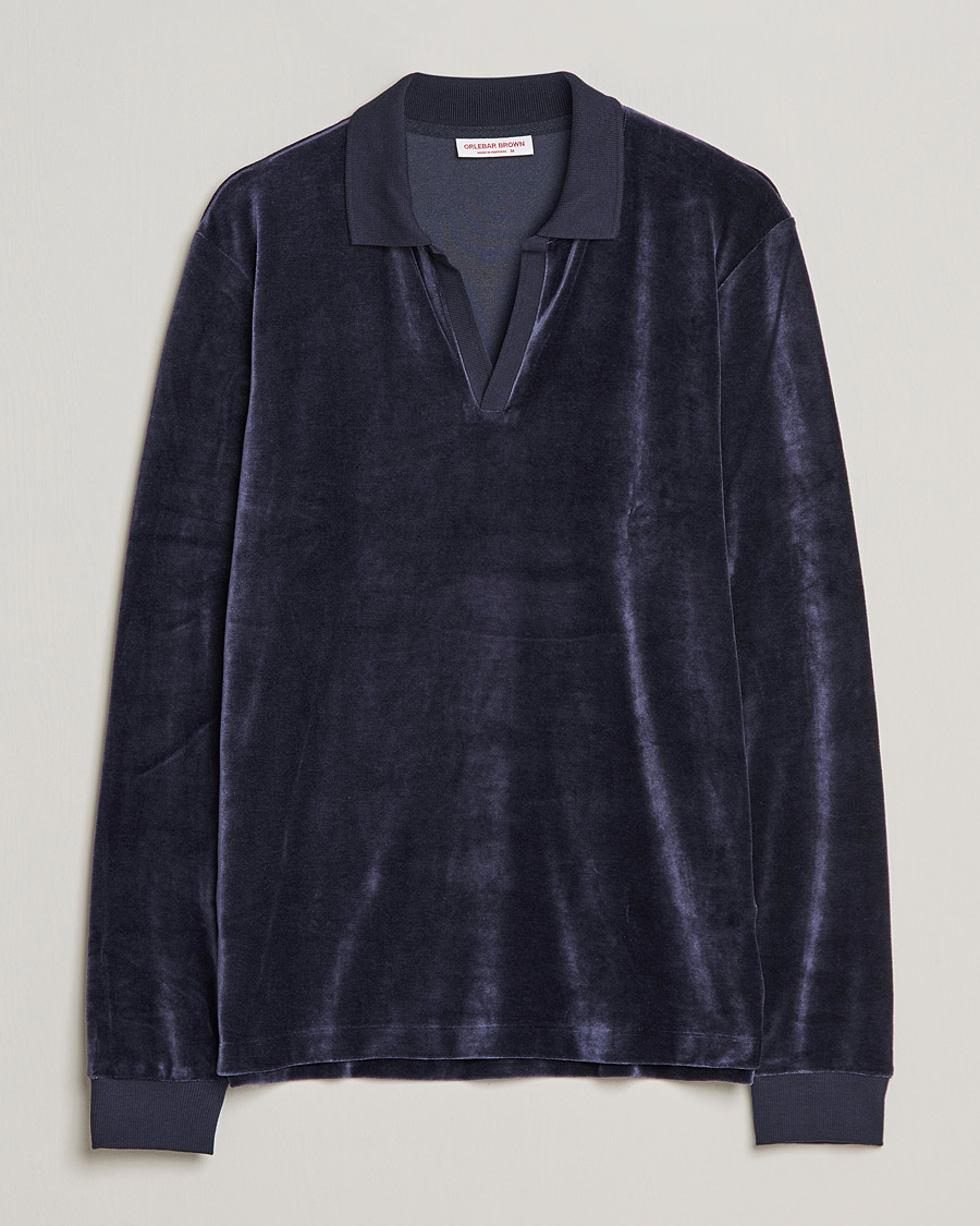 Herre | Gensere | Orlebar Brown | Bouvet Cotton/Modal Polo Night Iris