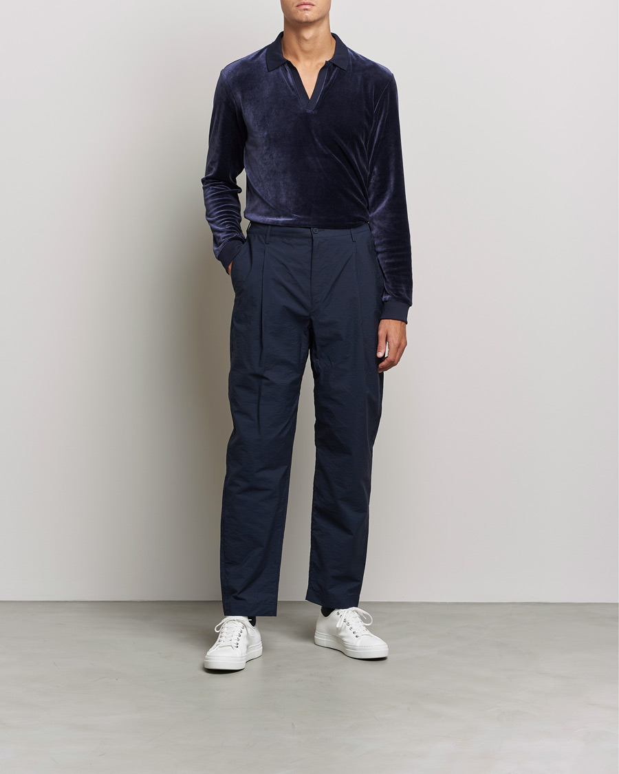 Herre | Gensere | Orlebar Brown | Bouvet Cotton/Modal Polo Night Iris