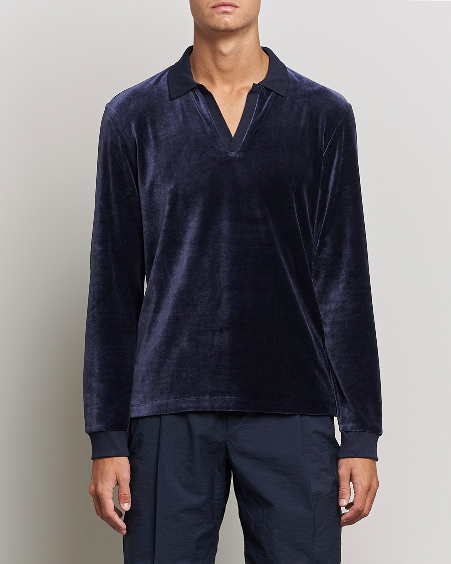Herre | Gensere | Orlebar Brown | Bouvet Cotton/Modal Polo Night Iris