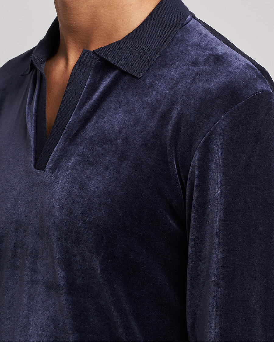 Herre | Gensere | Orlebar Brown | Bouvet Cotton/Modal Polo Night Iris