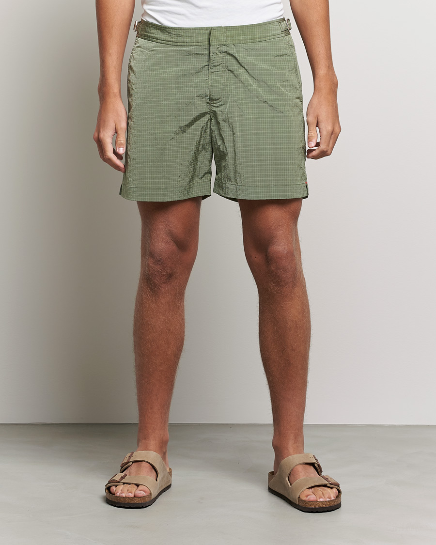 Herre | Badeshorts | Orlebar Brown | Bulldog Ripstop Swim Shorts Parachute Green